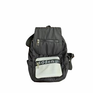Black Sporty Backpack with Multiple Compartments